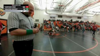 144 lbs Quarterfinal - Braxton Winfrey, Tongue River vs Santiago Cruz, Rock Springs