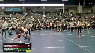 Semifinal - Landon Steinbach, Carroll Cardinals vs Bentley Philbrick, Elkhorn Wrestling