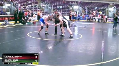 185 lbs Semifinal - Cadence Trinidad, Union-Endicott Sr HS vs Kirsten Davis, Horseheads Sr HS