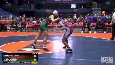 135 lbs Champ. Round 1 - Kaila Williams, Peoria (Richwoods) vs Makayla Jones, Kankakee (H.S.)