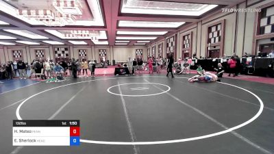 132 lbs Final - Hector Mateo, Pennsylvania vs Emmitt Sherlock, HeadHunters Wrestling Club