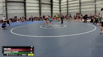106 lbs Quarters - Serenity Turner, Braided Brutes vs Ava Rife, Missouri Battle Gear Purple