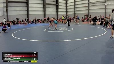 106 lbs Quarters - Serenity Turner, Braided Brutes vs Ava Rife, Missouri Battle Gear Purple