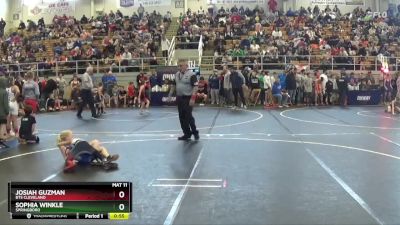 56 lbs Round 1 - Sophia Winkle, Springboro vs Josiah Guzman, Bts Cleveland