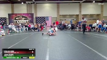 76 lbs Round 4 (8 Team) - Collin Kirk, Cleveland Wrestling vs Lewi Dunn, Dendy Trained