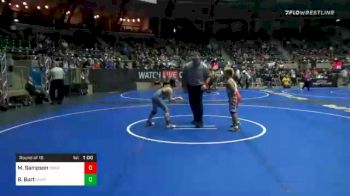 100 lbs Prelims - Maddox Sampson, Coweta Youth Wrestling vs Braxton Burt, Unaffiliated