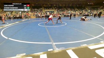 88 lbs Quarterfinal - Luke Cooper, Fort Gibson Youth Wrestling vs Rykker Thompson, Claremore Wrestling Club