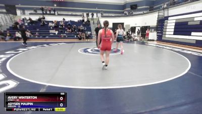 155 lbs Round 1 (4 Team) - Avery Winterton, Utah 1 vs Adysen Maupin, Oregon