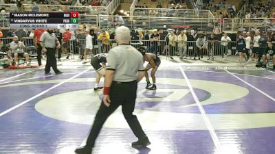 106 1A Cons. Round 2 - VinDaryus White, Palm Bay vs MASON MCLEMORE, Robinson