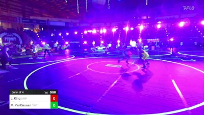 82 lbs Consi Of 4 - Lindyn King, Casper WC vs Mitchell VanDeusen, Custer County