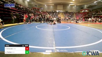 67 lbs Semifinal - Isaac Emerald, Jenks Trojan Wrestling Club vs Jax Patten, Bristow Youth Wrestling