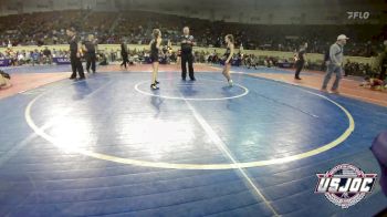 90 lbs Consi Of 8 #2 - Quin Turner, Hinton Takedown Club vs Sierra Terrell, Cashion Youth Wrestling