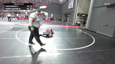 95 lbs Cons. Round 2 - Ruben Sanchez Jr, Bay Port Wrestling vs John Mensah Ii, Askren Wrestling Academy