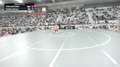 50 kg Quarters - Sage Mortimer, Titan Mercury Wrestling Club (TMWC) vs Isabel Kaplan, Central Indiana Academy Of Wrestling