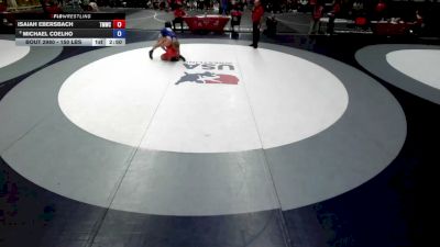 150 lbs Champ. Rd Of 16 - Isaiah Ebersbach, Titan Mercury Wrestling Club (TMWC) vs Michael Coelho