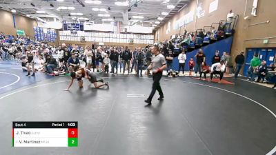 125 lbs Champ. Round 1 - Victor Martinez, Mound Fort Junior High vs Jerius Tivao, Uintah Jr High Wrestling