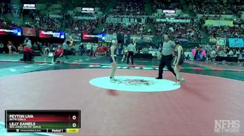 G - 100 lbs Cons. Round 3 - Lilly Daniels, Red Lodge/Belfry (Girls) vs Peyton Liva, Butte (Girls)