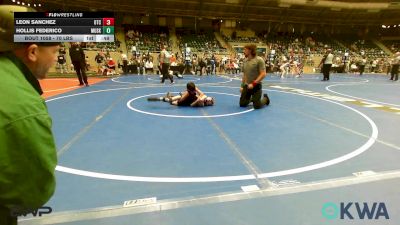 70 lbs Final - Leon Sanchez, Owasso Takedown Club vs Hollis Federico, Muskogee Rougher Youth Wrestling