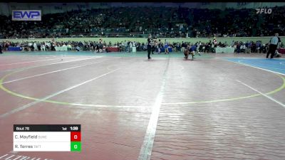 200 lbs Round Of 64 - Chance Mayfield, Duncan Middle School vs Ruben Torres, Taft Middle School