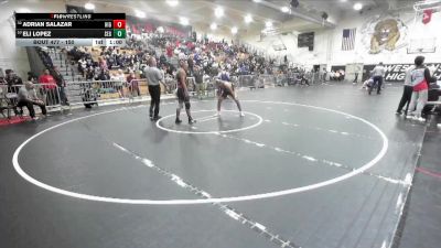 150 lbs Cons. Round 3 - Adrian Salazar, Highland vs Eli Lopez, Segestrom