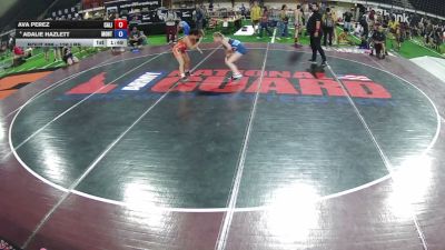 126 lbs 3rd Place Match - Ava Perez, California vs Adalie Hazlett, Montana