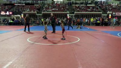 43 lbs Champ. Round 1 - Katalina Moran, Billings Wrestling Club vs Zariah Enciso, Casper Wrestling Club