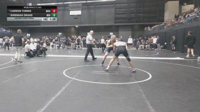 165 lbs Quarterfinal - Jeremiah Drake, Missouri Baptist University vs Carson Turnis, Morningside (Iowa)