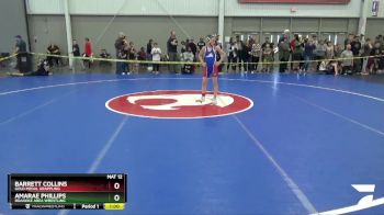 74 lbs Cons. Round 2 - Amarae Phillips, Roanoke Area Wrestling vs Barrett Collins, Gold Medal Grappling