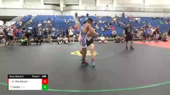 123 lbs Cons. Round 3 - Amin Mardanzai, Franklin Central vs Terry Easley, Warren Wrestling Academy