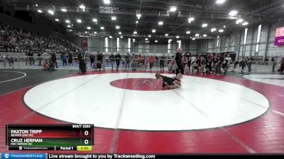 67 lbs Cons. Round 5 - Cruz Herman, Mat Demon WC vs Paxton Tripp, Beaver Dam WC