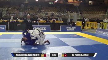 Nia Vivienne Blackman vs Maria Carolina Barón Vicentini 2025 Pan Jiu Jitsu IBJJF Championship