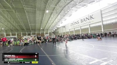 97 lbs Quarters & Wb (16 Team) - Brodie Hill, Colorado Xtreme vs Leo Ledger Larson, South Central Utah