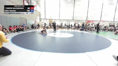 55-58 lbs Round 2 - Juniper Maltsberger, Cougar Wrestling Club vs Emily DeLeon, Fighting Squirrels Wrestling Club