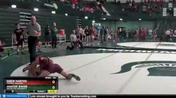 141 lbs Champ. Round 1 - Drew Marten, Central Michigan vs Hunter Baker, Rochester University