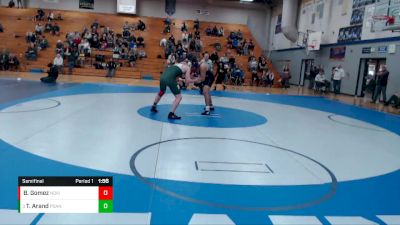 182 lbs Semifinal - Thomas Arand, Port Angles vs Benjamin Gomez, North Kitsap