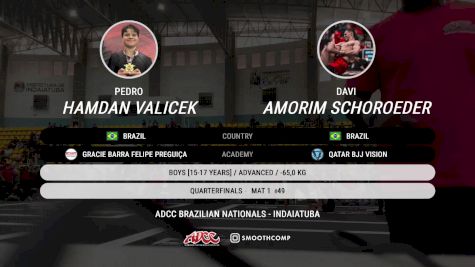 Davi Amorim Schoroeder vs Pedro Hamdan Valicek 2025 ADCC Brazilian Nationals