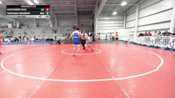 154 lbs Rr Rnd 3 - Alexander Diaz, Elite NJ MS Black vs Vincenzo Ierubino, Broad Axe Green