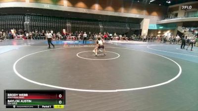 103-111 lbs Round 2 - Brody Webb, Gold Rush Reno vs Baylon Austin, USA GOLD