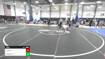 73 lbs Consi Of 8 #2 - James Holt, No Team vs Colton Bailey, Durham Elite