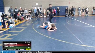 92 lbs Semifinal - Westyn Bessette, Steelclaw Wrestling Club vs Jaxon Lynch, Punisher Wrestling Company