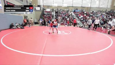 135/148 Round 3 - Addelyn Gorringe, 208 Badgers Wrestling Club vs Sofia Webb, Mountain Man Wrestling Club