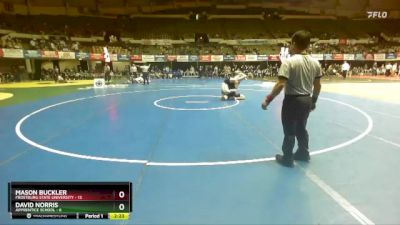 157 lbs Placement (16 Team) - Mason Buckler, Frostburg State University vs David Norris, Apprentice School