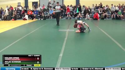 50 lbs Quarterfinal - Myles Schwade, NEIWC vs Holden Spree, Immortal Athletics WC