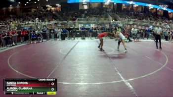 115 lbs Champ. Round 1 - Saniya Gordon, East River vs Aurora Guadiana, Wellington