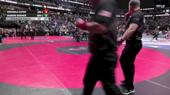 G105-4A 5th Place Match - Jasmine Brewer, Woodland Park Girls vs Veronika Hafer, Holy Family Girls