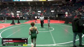 74 lbs Champ. Round 1 - Carter Mirolo, PROA vs Darian Jones, CPUA