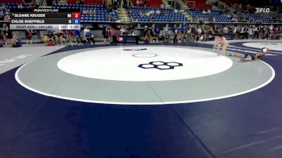 100 lbs Champ. Rd Of 32 - Sloane Kruger, WA vs Chloe Sheffield, IA