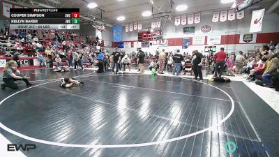 60 lbs Semifinal - Cooper Simpson, Salina Wrestling Club vs Kellyn Baker, Jay Wrestling Club