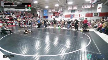 60 lbs Semifinal - Cooper Simpson, Salina Wrestling Club vs Kellyn Baker, Jay Wrestling Club
