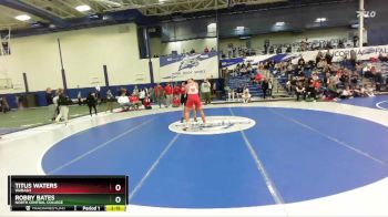 285 lbs 3rd Place Match - Titus Waters, Wabash vs Robby Bates, North Central College